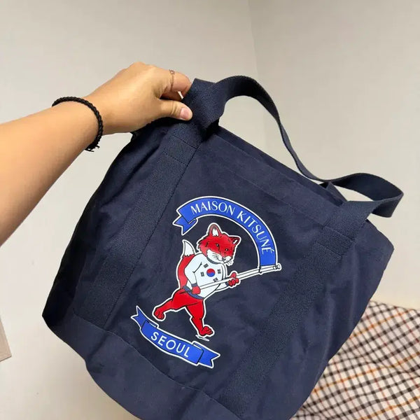 [BUNJANG] Maison Kitsuné Seoul Eco Bag / 메종키츠네 서울 에코백