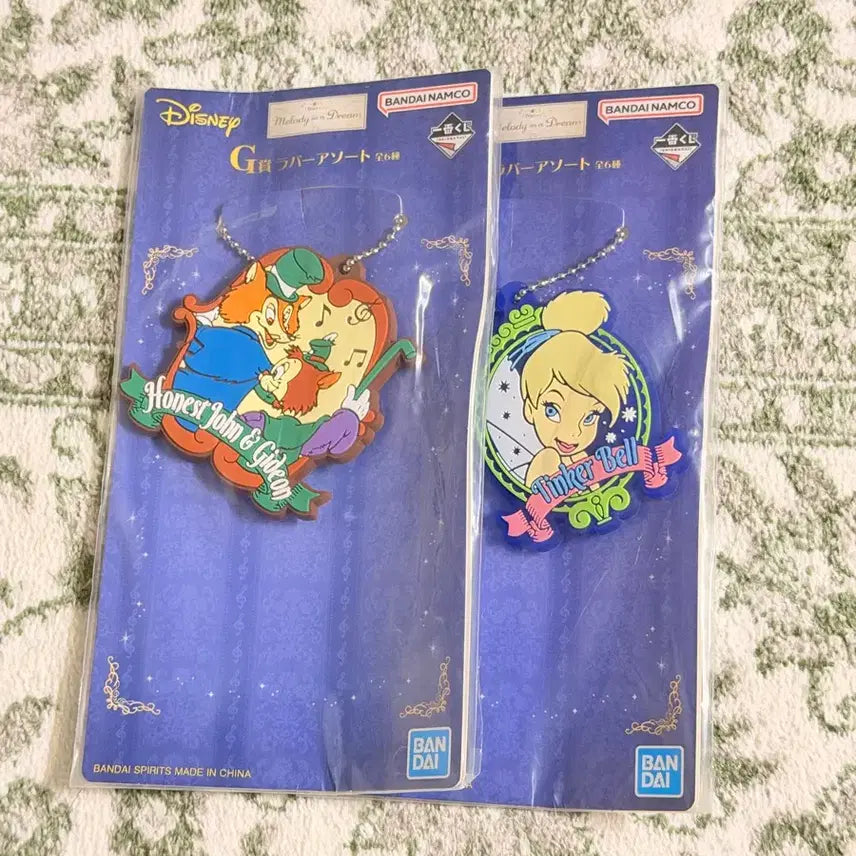[BUNJANG] Disney Tinkerbell, Johnny & Gideon Keychain Bundle Set / 디즈니 팅커벨/허니조니기디언 키링 일괄