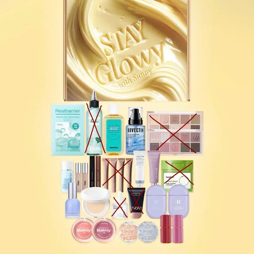 [BUNJANG] Sunny Box Glowy Cool Box Split Set - Various Cosmetics / 써니박스 글로이 쿨박스 일부 분철 판매