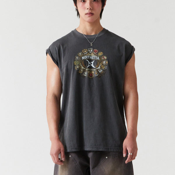 [BUNJANG] Noineta Cut-off Pigment Sleeveless Top / 노이네타 컷오프 피그먼트 슬리브리스
