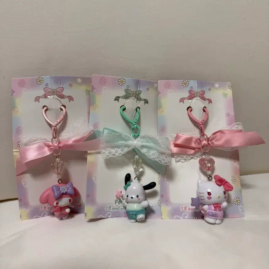 [BUNJANG] Sanrio Hello Kitty, My Melody, Pochacco Character Keyring / [새상품] 산리오 키티, 마이멜로디, 포차코 키링