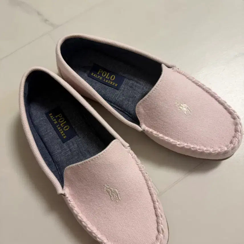[BUNJANG] Polo Ralph Lauren Pink Loafers RF104197W / 폴로 랄프로렌 핑크 로퍼 RF104197W