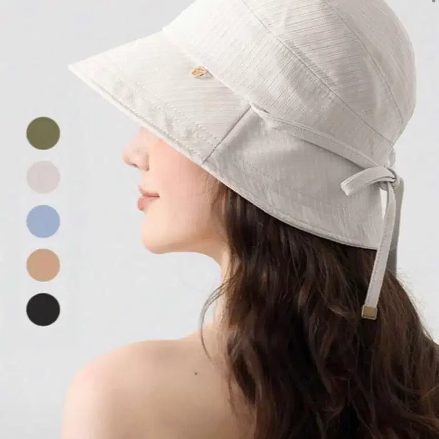 [BUNJANG] Bucket Hat Set / 여름 모자 2개 챙 버킷햇 베이지 그레이