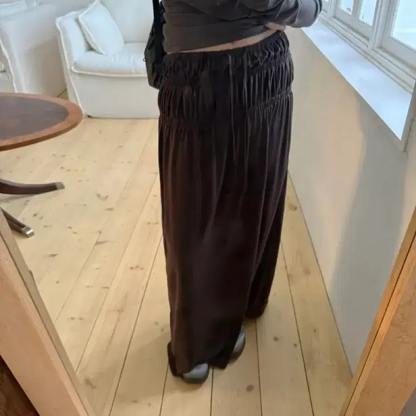 [BUNJANG] Somcked Banding Long Skirt / Somcked banding long skirt 자라