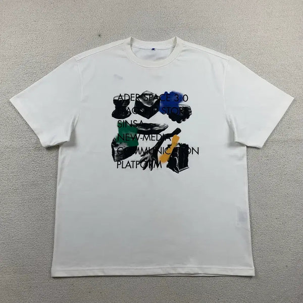 [BUNJANG] Ader Error Space 3.0 T-Shirt White / 아더에러 스페이스 3.0 신사 티셔츠 화이트