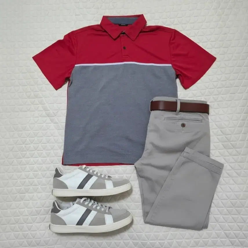 [BUNJANG] Men's 100% Cotton Short Sleeve Polo Shirt / 새상품 남성 100 반팔티 카라티 반팔 티셔츠 남자 카라 티셔츠 새제품