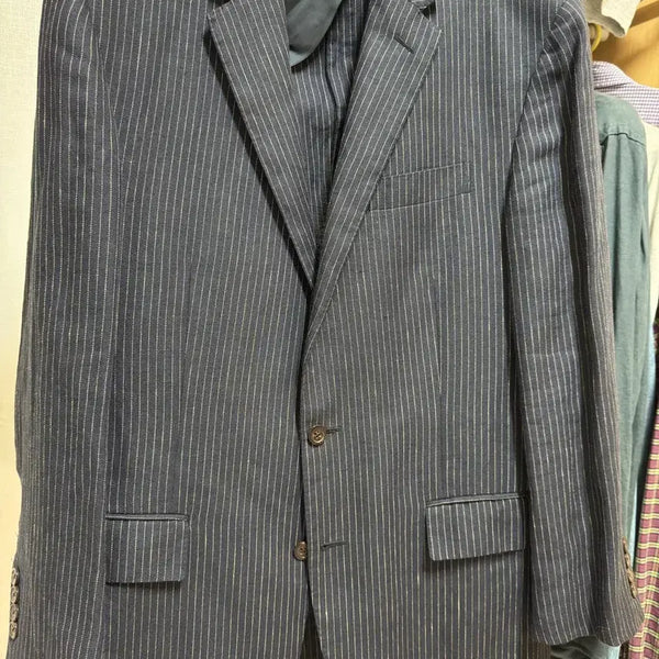 [BUNJANG] Polo Ralph Lauren Striped Linen Jacket / 폴로 랄프로렌 스트라이프 린넨 자켓