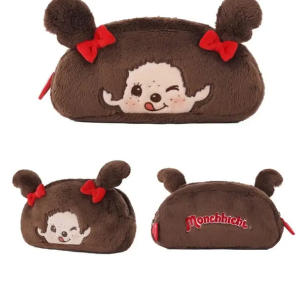 [BUNJANG] Monchhichi Plush Pencil Case / 몬치치 필통