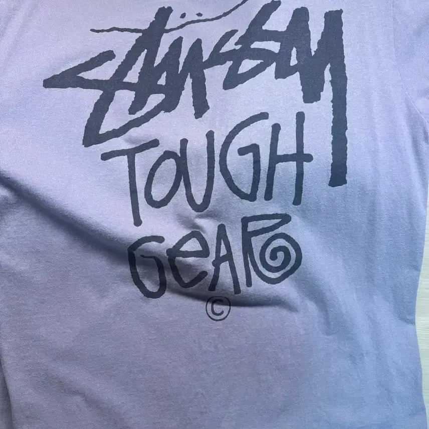 [BUNJANG] Stüssy Short Sleeve T-Shirt Light Purple / 스투시 반팔티 연보라