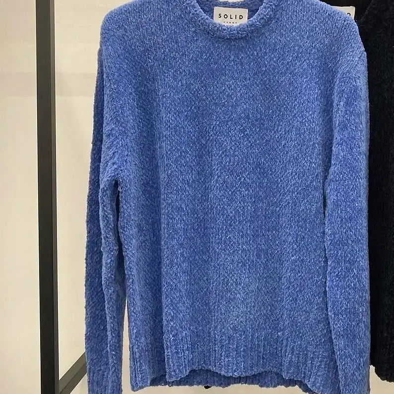 [BUNJANG] Solid Homme Knit Blue Size 50 / 솔리드옴므 니트 블루컬러 50사이즈(새상품)