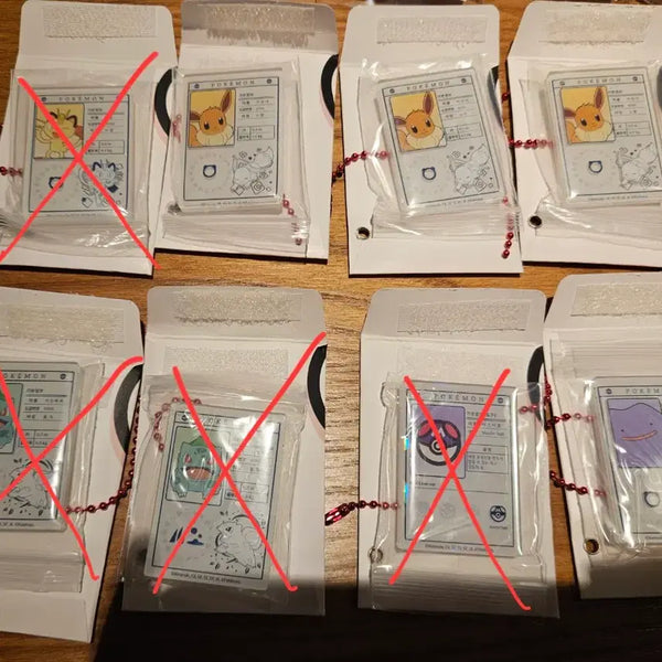 [BUNJANG] Lotteria Pokémon Introduction Magnet Keychain / 롯데리아 포켓몬 소개서 마그넷 키링 메타몽 이브이