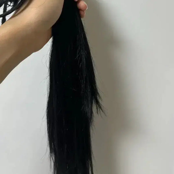 [BUNJANG] Layered U-Tip Hair Extensions - Black - 96 Pieces / 레이어드 붙임머리 유팁 블랙 96피스 판매
