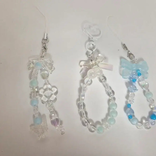 [BUNJANG] 3-Piece Pastel Bead Charm Set / 핸드메이드 파스텔 비즈 키링  | 가방키링 | 에어팟키링
