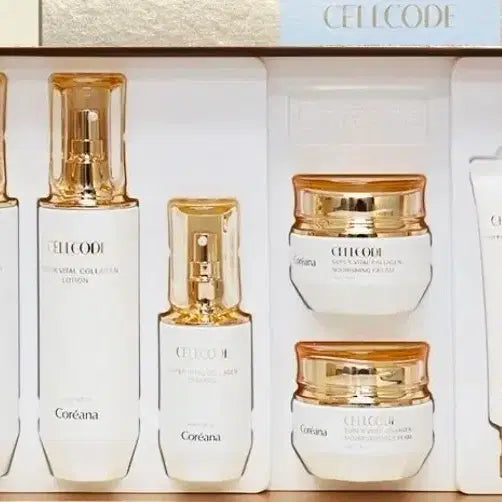 [BUNJANG] Coreana Cellcode Super Vital Collagen Skin, Lotion, Essence, Cream, Eye Cream Set / 코리아나 셀코드 슈퍼 바이탈 콜라겐 스킨 로션 에센스 크림 세트