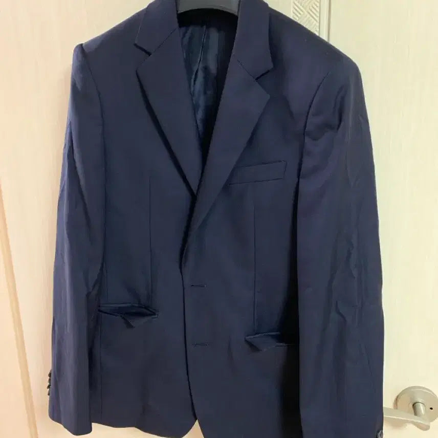 [BUNJANG] Solid Homme Navy Suit Set Top / 솔리드옴므 네이버 정장 셋업