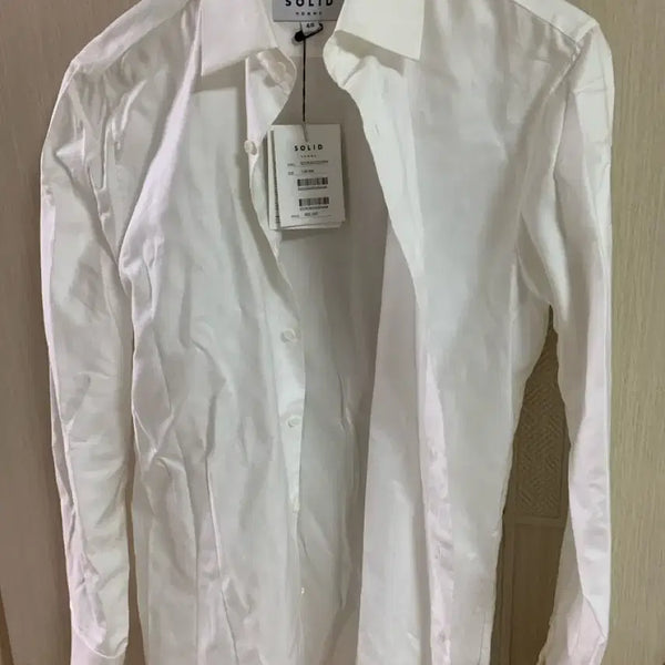 [BUNJANG] Solid Homme White Shirt / 솔리드옴므 화이트 셔츠