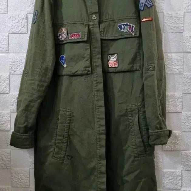 [BUNJANG] Zara Khaki Patch Design Field Jacket / 자라 카키 야상 패치 디자인 55