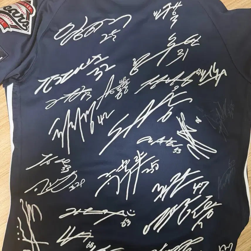 [BUNJANG] Doosan Bears Adidas Seoul Authentic Signed Embroidered Jersey / 두산베어스 아디다스 서울유니폼 어센틱 싸인자수 유니폼