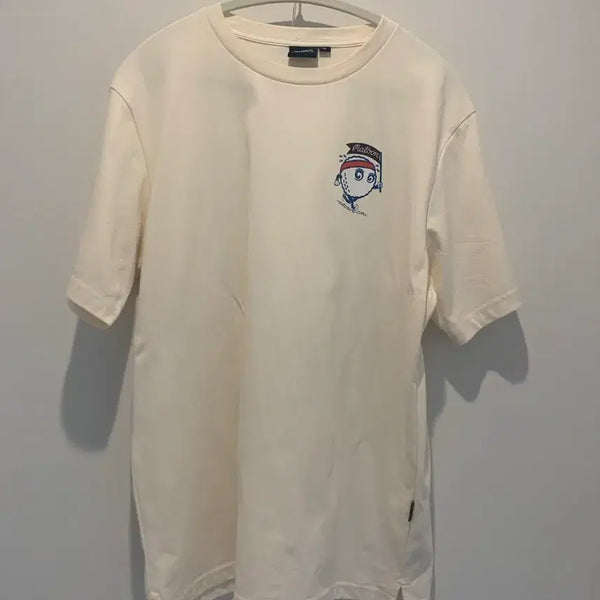 [BUNJANG] Malbon Golf T-shirt XL Cream / 정품 말본 골프 티셔츠XL