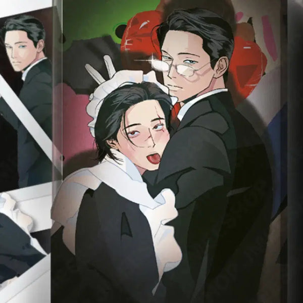 [BUNJANG] Joo Pyeong Peace Made and Butler Acrylic Block / 미개봉) 주의평화 메이드와 집사 아크릴 블록 주평 레봄 살롱드르봉