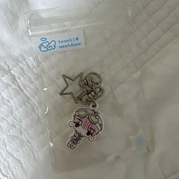 [BUNJANG] BOYNEXTDOOR Riwoo Acrylic Doll Keychain / 보이넥스트도어 보넥도 비공굿 김부쫀님 통판 리우 아크릴 인형 키링 양도 판메