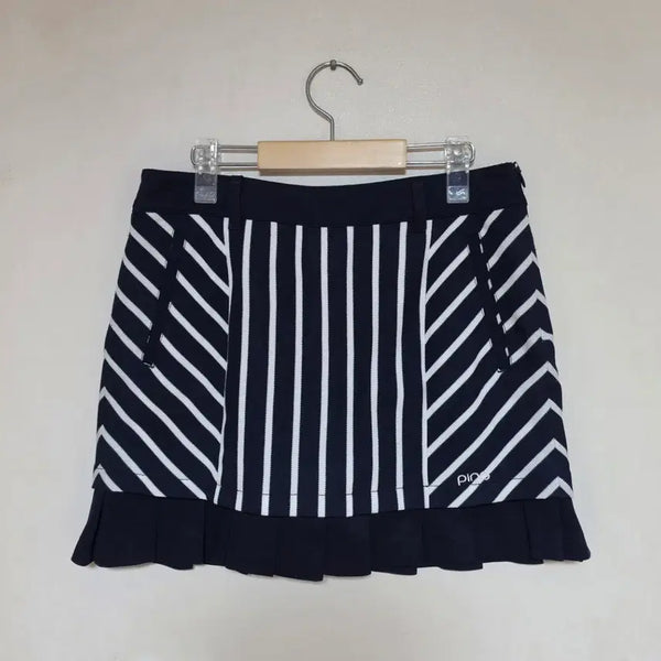 [BUNJANG] PING Striped Pleated Golf Skirt / 핑 PING 핀 스트라이프 골프 스커트