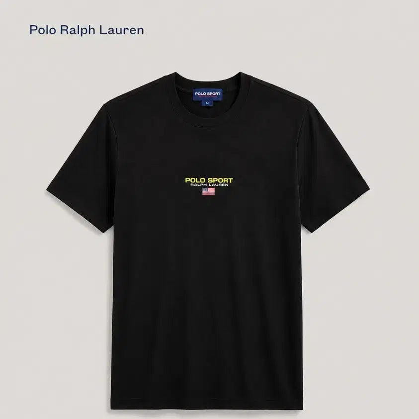 [BUNJANG] Polo Ralph Lauren Polo Sport Embroidered Logo T-Shirt Black / 폴로 랄프로렌 폴로 스포츠 자수로고 티셔츠 블랙