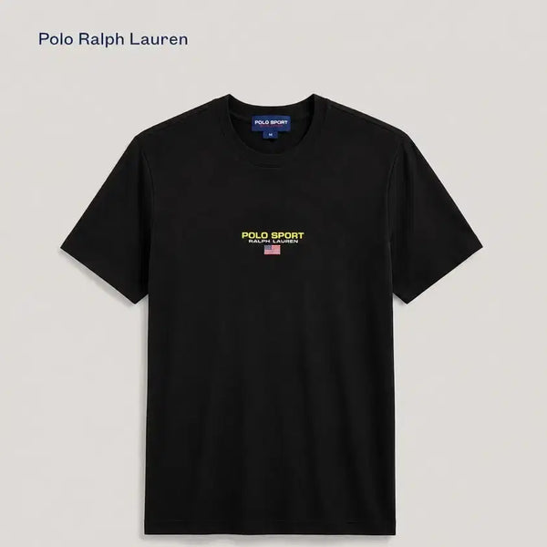 [BUNJANG] Polo Ralph Lauren Polo Sport Embroidered Logo T-Shirt Black / 폴로 랄프로렌 폴로 스포츠 자수로고 티셔츠 블랙