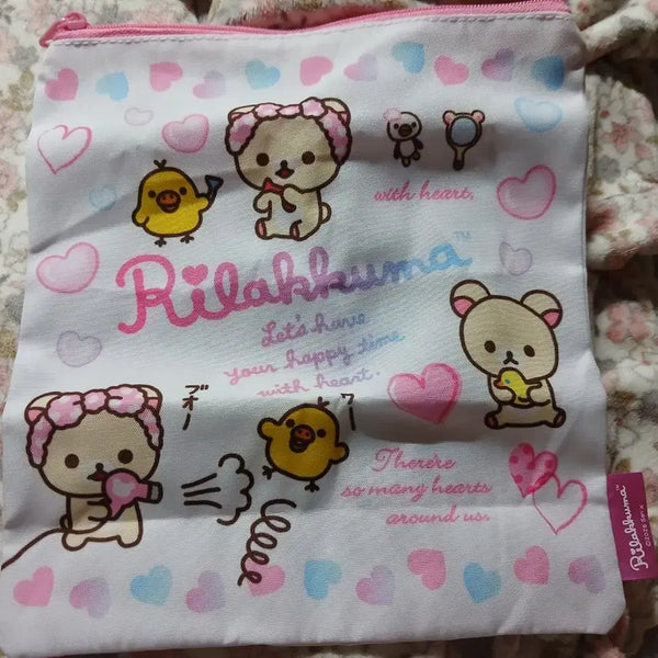[BUNJANG] Rilakkuma Pink Pouch / 리락쿠마 파우치 핑크
