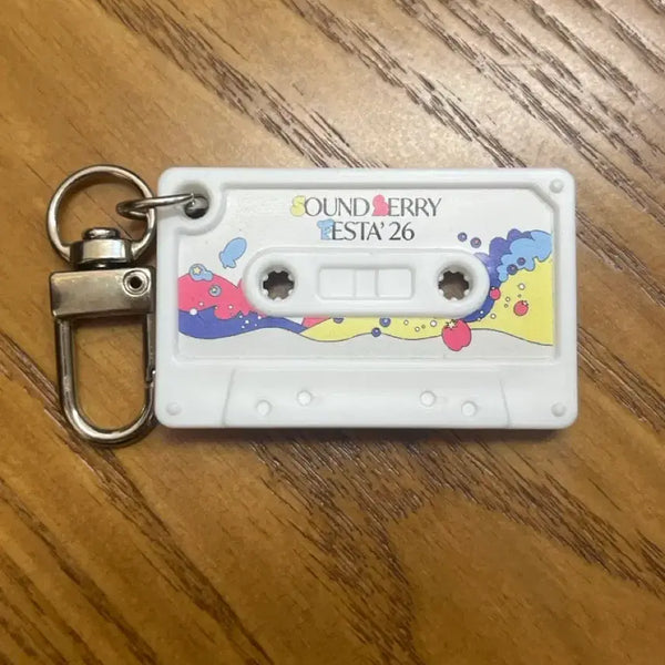 [BUNJANG] Soundberry Festa 2026 NFC Cassette Tape Keyring (Limited Edition) / 사운드베리페스타 26 NFC 카세트테이프 키링 (한정판)