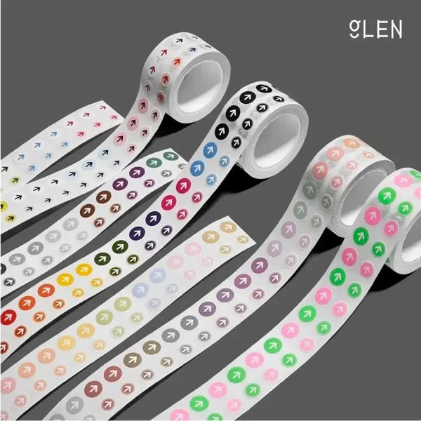 [BUNJANG] Glen Arrow Kiss Cut Sticker Rolls (2 Types) / 글렌 화살표 키스컷 2종 원가이하띵