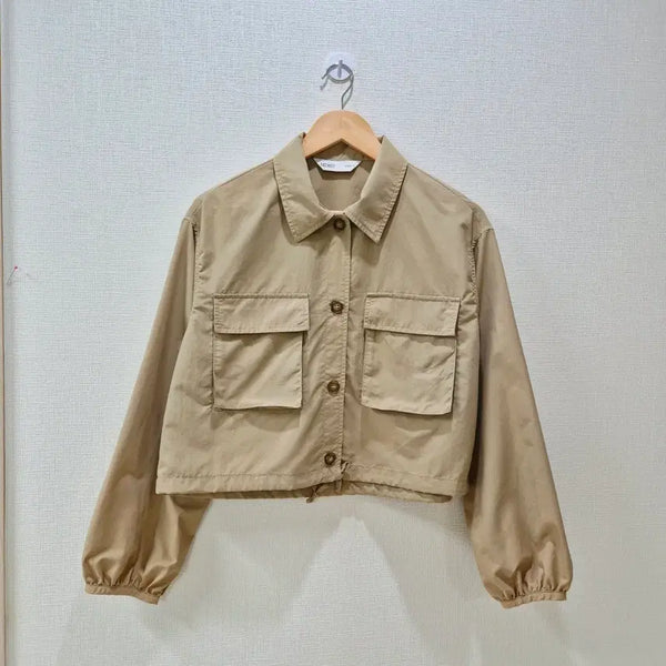 [BUNJANG] MIXXO Mango Crop Jacket Beige / 믹쏘 MIXXO 망고 크롭 자켓 베이지