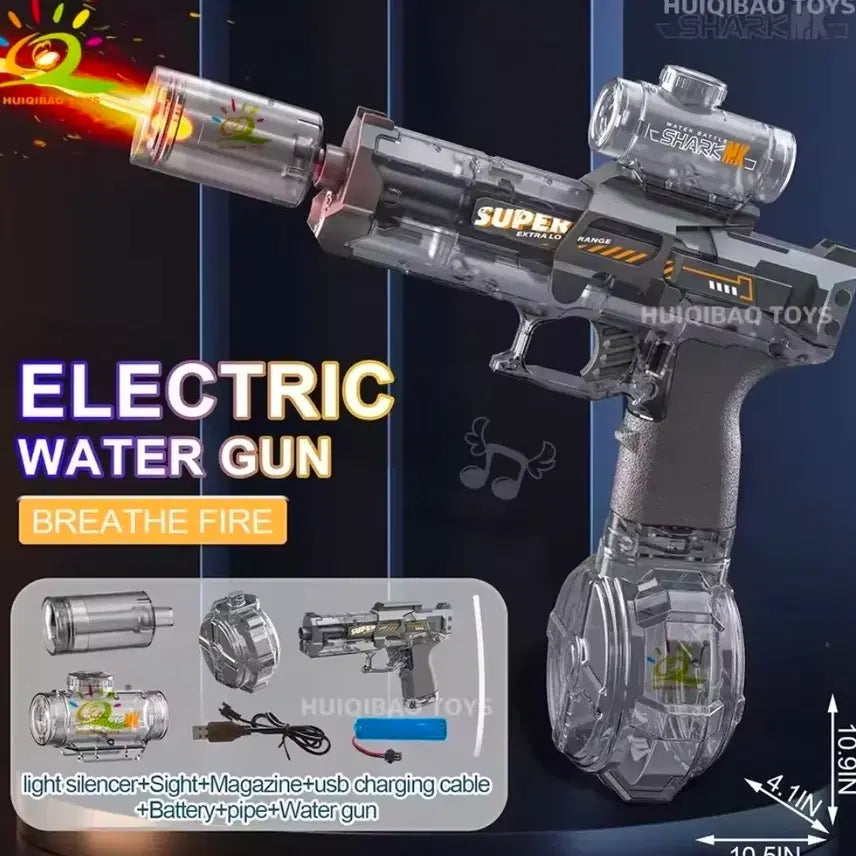 [BUNJANG] Electric Automatic Water Gun Toy / 자동 물총 권총 전동 전자 워터건 워터밤 물놀이 수영장 워터파크 휴대용