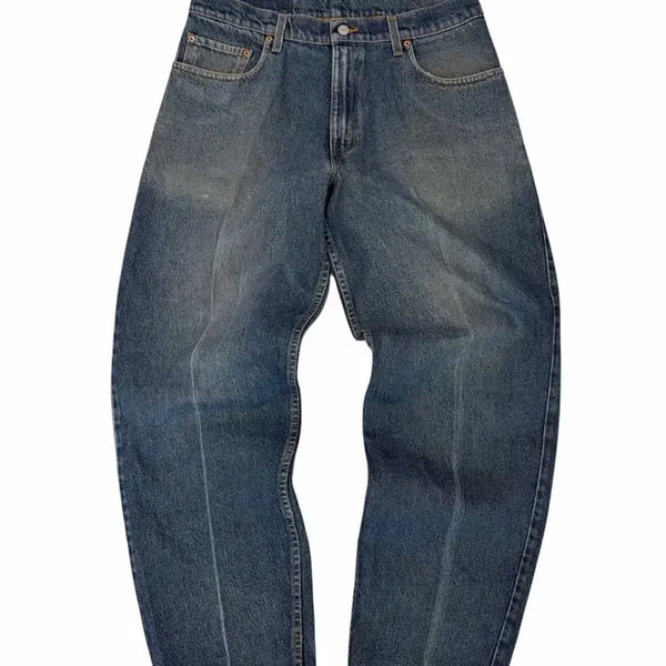 [BUNJANG] 90s Levi's 570 Vintage Wide Denim Jeans (33) / 90s 리바이스 570 빈티지 와이드 데님 청바지 (33)