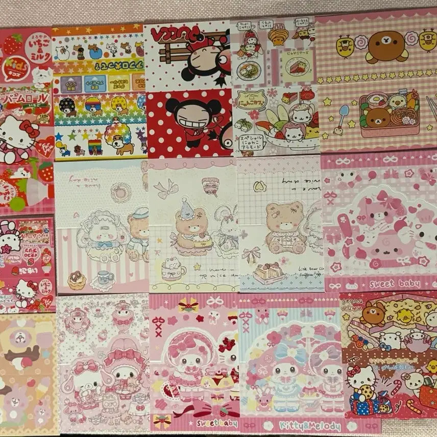 [BUNJANG] Strawberry Hello Kitty Header Tag Set / 헤더택