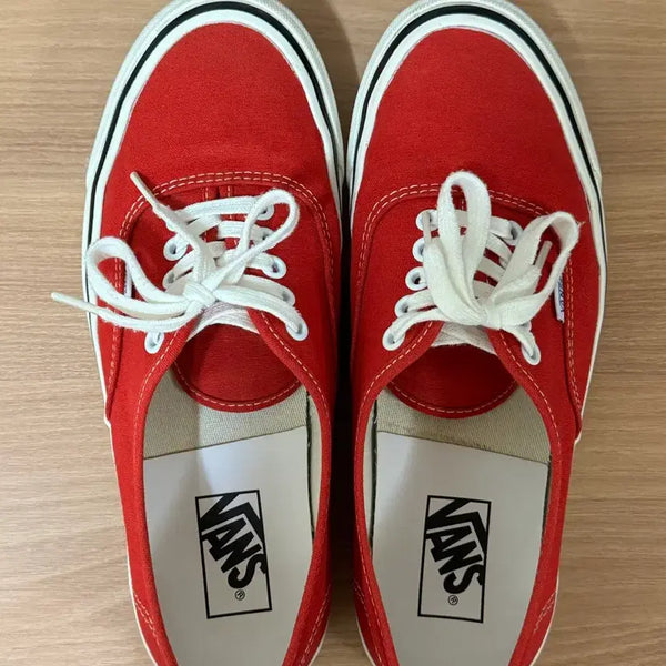 [BUNJANG] Vans Authentic Anaheim Red Sneakers / 반스 어센틱 애너하임 레드 265