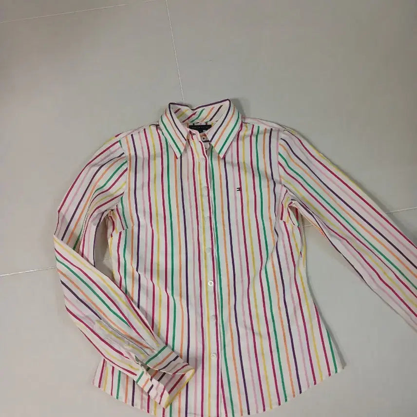 [BUNJANG] Tommy Hilfiger Women's Striped Shirt / 타미힐피거 스트라이프 셔츠 여성