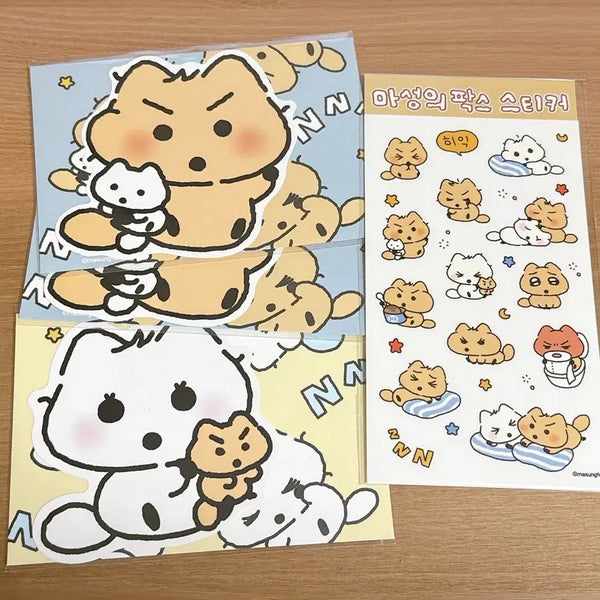 [BUNJANG] Magical Paks & Badugi Letter Paper Sticker Set / 마성의 팍스 바둑이 편지지 스티커 세트