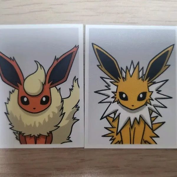 [BUNJANG] Pokemon Proof Photo Set - Booster & Jolteon / 포켓몬스터 포켓몬 증명사진 부스터 쥬피썬더 일괄