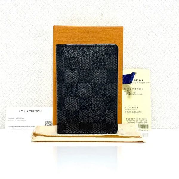 [BUNJANG] Louis Vuitton Damier Pocket Organizer Wallet / 루이비통 다미에 포켓 오거나이저 지갑