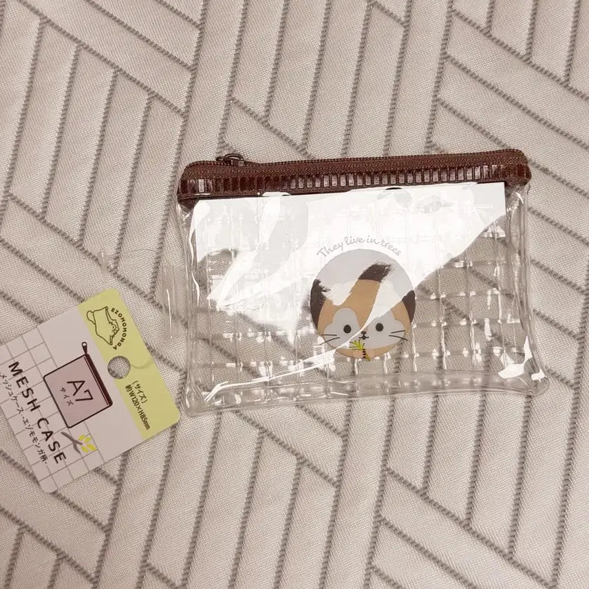 [BUNJANG] EZO Mengga A7 Transparent Mesh Pouch / [일본정품/새상품] 에조모몽가 투명 메쉬 케이스 A7