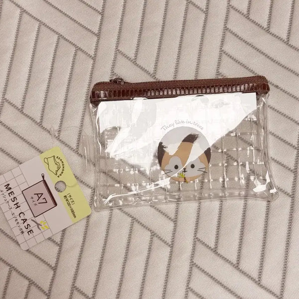 [BUNJANG] EZO Mengga A7 Transparent Mesh Pouch / [일본정품/새상품] 에조모몽가 투명 메쉬 케이스 A7