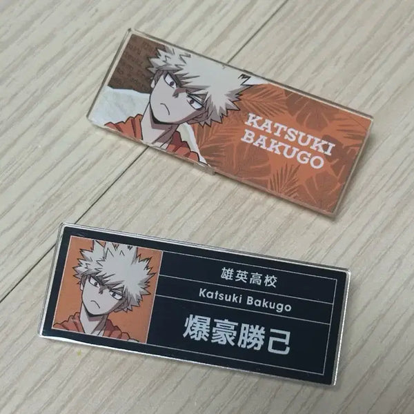 [BUNJANG] My Hero Academia Katsuki Bakugo Acrylic Name Tag Bundle Set / 히로아카 바쿠고 카츠키 아크릴 명찰 일괄 판매