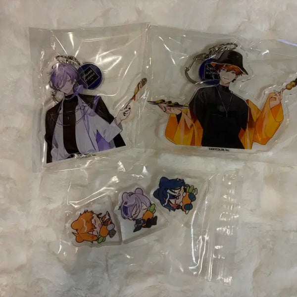 [BUNJANG] Nijisanji 3skm Dangana Collab Acrylic Keychain Yusei Kitami & Nes Sakaki / 니지산지 3skm 덴가나 콜라보 아크릴 키링 키타미 유세이 사카키 네스