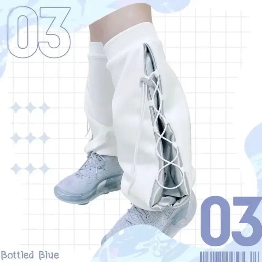 [BUNJANG] Bottled Blue Cyberpunk Jersey Replica / Bottled blue 레그워머/ 서브컬쳐 사이버코어 마오노스케 져지 레플렘