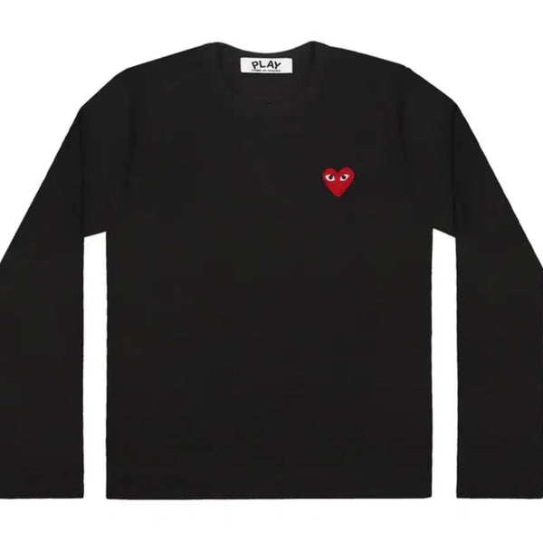 [BUNJANG] Comme des Garçons PLAY Long Sleeve Black T-Shirt / 꼼데가르송 플레이 롱슬리브 블랙