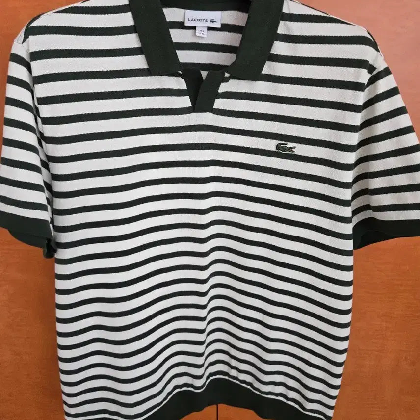 [BUNJANG] Lacoste Striped Short-Sleeve Polo Shirt / 라코스테 스트라이프 반팔 카라티 팝니다. 정가19만원
