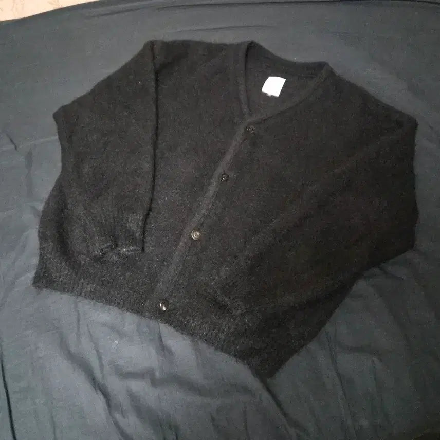 [BUNJANG] Poleruteu Mohair Cardigan Black / [3] 폴리테루 모헤어 가디건 블랙