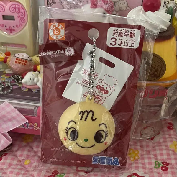 [BUNJANG] Melon Bread Keychain Strap (Anpanman/Hopanman) / 메론빵 키링 스트랩 앙팡맨 호빵맨 빵 모형 스위츠 일본 키링
