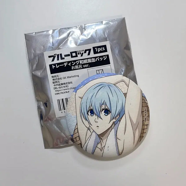 [BUNJANG] Blue Lock Hiori Yo Rakuspa Collaboration Can Badge / 블루록 히오리 요우 라쿠스파 콜라보 캔뱃지